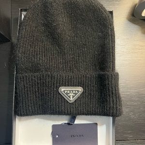 Brand new Prada wool and cashmere beanie